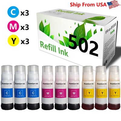 502 Ink Refill Bottles T502 Eco Tank ET-2850 ET-3850 Jamaica - View #7