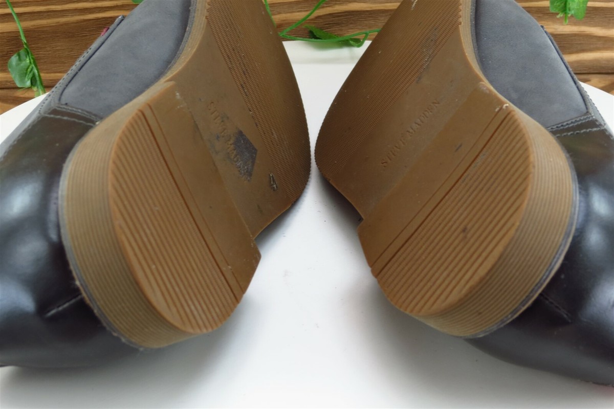 Steve Madden Shoes Sz 10.5 M Gray Derby Oxfords Leather Men  display picture 2