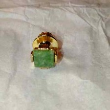 Gorgeous Jade and gold tie pin for men