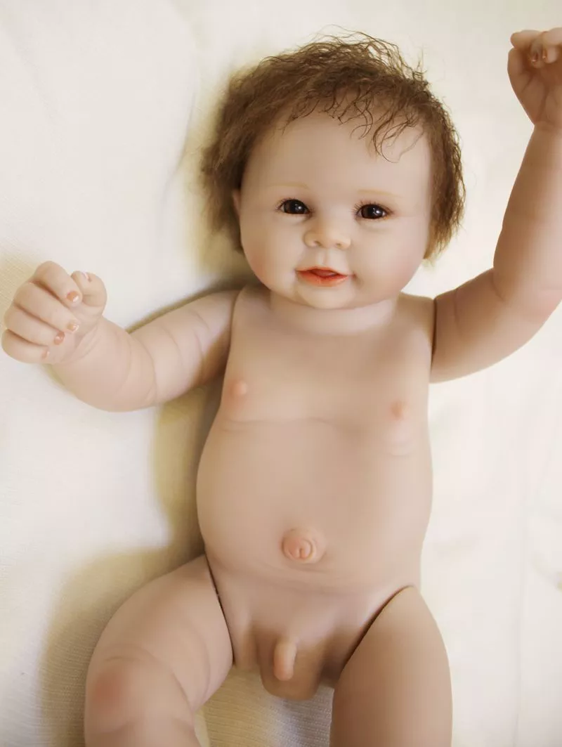 Shipping From Brazil Lifelike 55cm Reborn Baby Doll Soft Silicone