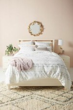 New Anthropologie Ribbon-Embellished Twin Duvet Cover MSRP: 198