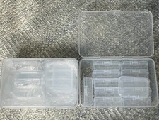 Blulu 24 Pcs Bead Organizer Plastic Small Bead Storage Box Clear Storage Case Cr