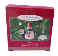 Hallmark Keepsake Ornament Max The Snowmen of Mitford Christmas 2000 NEW IN BOX