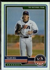 2023 Panini USA Baseball Stars & Stripes #2 Talan Bell Silver Prizm