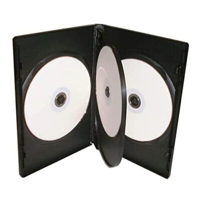 5 x 4 Wege Schwarz DVD 14mm Buchrücken hält 4 Discs Leer Brandneu Ersatz Hülle