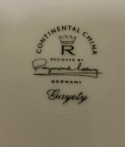1 Gayety Rosenthal Continental China Dinner Plate 10 1/2” Mint !! Germany 1950's - Picture 3 of 3
