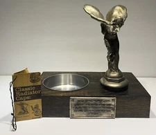 Rolls Royce Flying Lady Hood Ornament And Radiator Cap Ashtray Replica Of 20’s