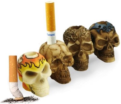 cigarette extinguisher 4 x Skull Cigarette Snuffer, Assorted Designs
