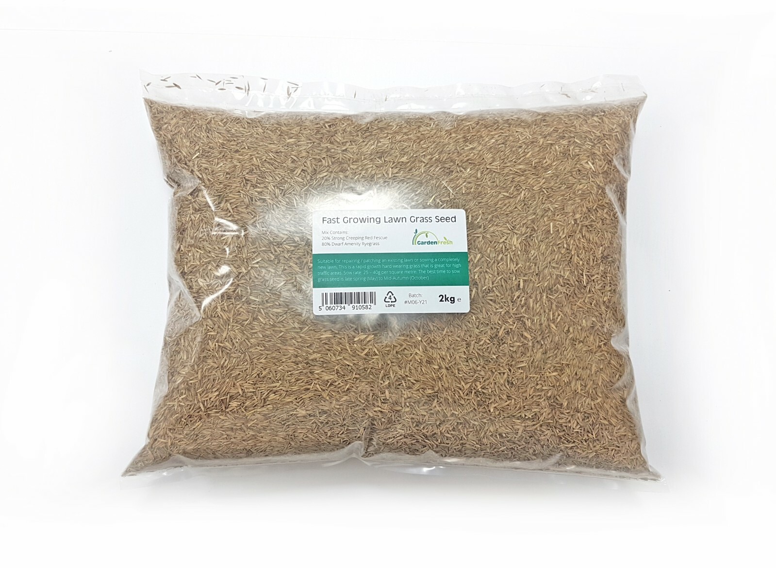 RAPID QUICK GROWING LAWN GRASS SEED FOR NEW LAWNS OR PATCH & REPAIR 2kg
