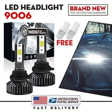 9006 HB4 LED Headlight Fog Light Bulbs Kit High Low Beam 6000K White High Power