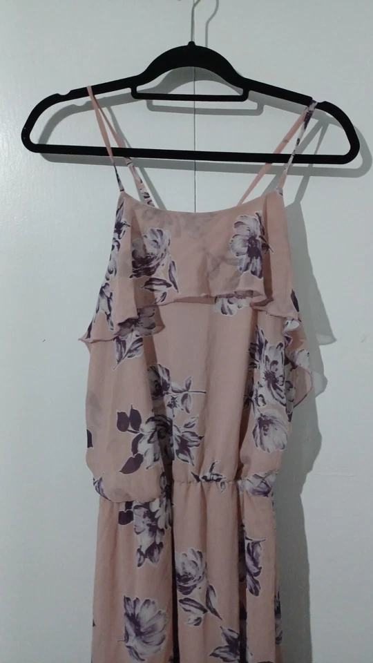 Loralette Floral Ruffle High Low Maxi Dress 3x - Image 2 of 4