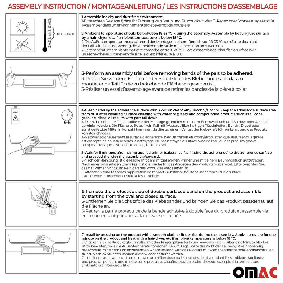 Guarnição de moldura de porta-malas traseiro para Ford Transit Connect 2010-2013 aço inoxidável 1 peça - Imagem 4 de 4