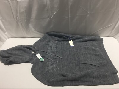 C92 ARTEFACT Spacedye Chest Block Hoodie Grey Mens Size Large (SOFT)
