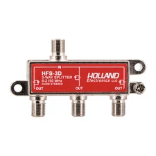 3-Way HD RF Cable TV 2150 Mhz Splitter