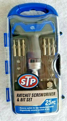 STP Ratchet Driver Socket and Bit Set 25 Pieces Brand New Factory Sealed