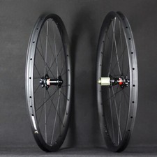 XC MTB Carbon Fiber Bicycle Wheelset 29er Hookless Rim Clincher Tubeless