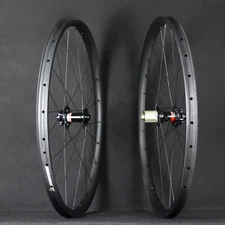 XC MTB Carbon Fiber Bicycle Wheelset 29er Hookless Rim Clincher Tubeless