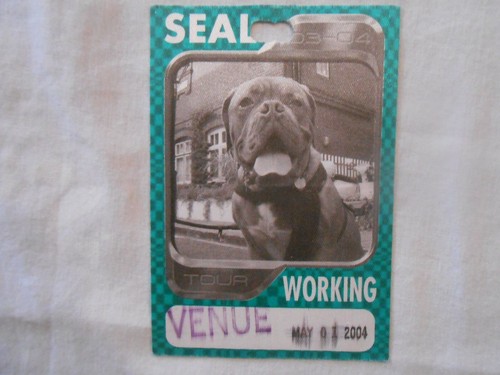 Seal 2003-04 Tour Local Crew Satin Backstage Pass kostenloser Versand