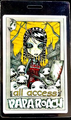 Papa Roach Backstage Pass Laminate 