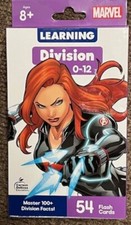MARVEL AVENGERS DIVISION 0-12 Flash Cards - Children's Math Practice Set