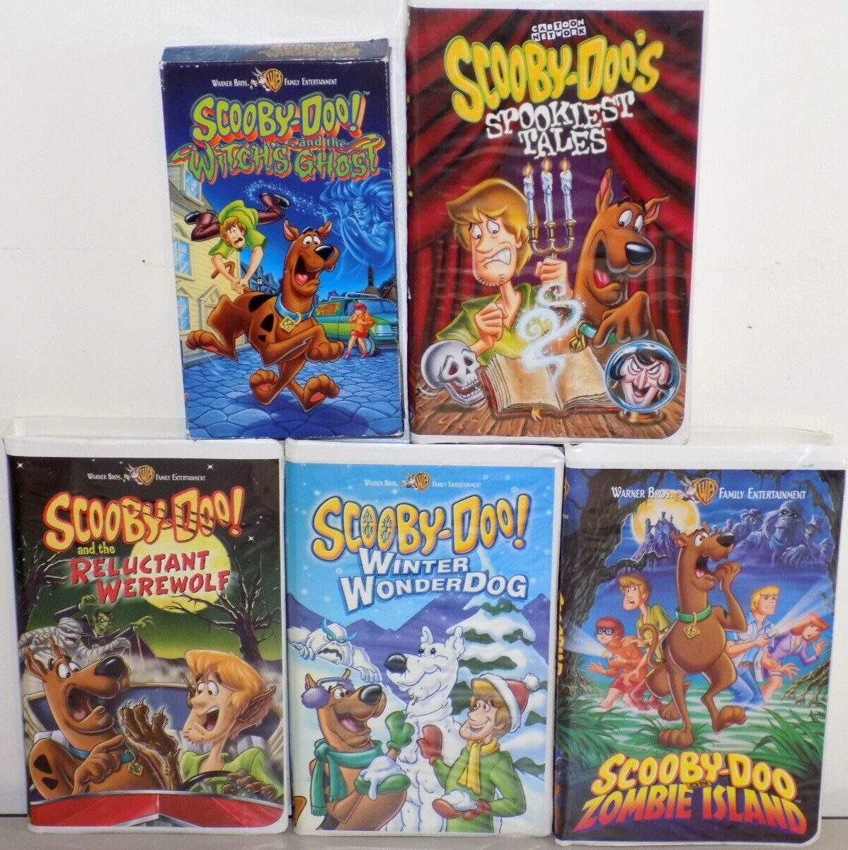 5 SCOOBY DOO VHS LOT ZOMBIE ISLANDSPOOKIEST Grelly USA