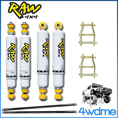 Holden Rodeo RA RAW Front & Rear Shocks + Torsion Bar + Shackles 2