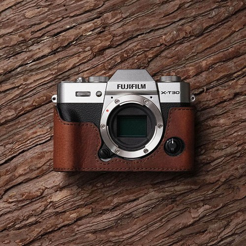 Genuine Real Leather Camera Bag Case Cover For Fujifilm XT30 XT20 XT30II XT20II - Picture 11 of 14