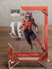 Jamarr Chase 2021 Chronicles Playoff Football Momentum Acetate Rookie RC #PMR-5