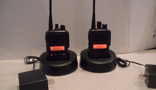 Lot of 2 VX Standard VX-824-G7-5 UHF 450-512 MHz 5W 512CH Two way Radio W/Batt