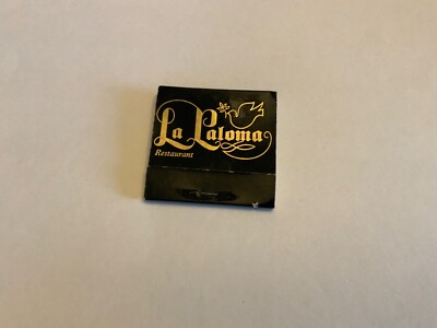 N. Miami, Fl. ~ LA PALOMA RESTAURANT - Biscayne Blvd. - FULL WHITEHEAD MATCHBOOK