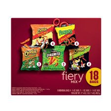 Frito-Lay Fiery Mix Variety Pack Snack Chips, 18 Count Multipack