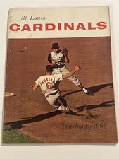 1963 ST LOUIS CARDINALS Yearbook STAN MUSIAL Bill WHITE Ken BOYER Dick GROAT