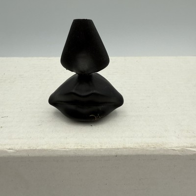 Miniature Vintage Salvador Dali Black Perfume Nose Lips Bottle 5ml