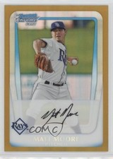 2011 Bowman Chrome Prospects Gold Refractor 4/50 Matt Moore #BCP220 0o48