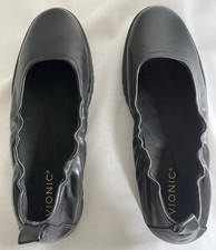 Women s Vionic Uptown Ballet Flat Black Leath...