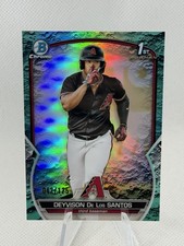 Deyvison De Los Santos - 2023 Bowman Chrome #BCP-116 Aqua Lunar /125 1st Bowman
