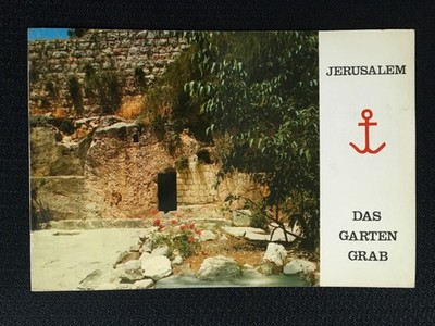 JERUSALEM Das Garten Grab Vintage Broschure mit Fotos Geschichte nur auf Deutsch