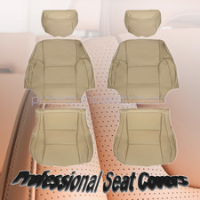 Fits 1996-2002 Toyota 4runner Full Surround 2 Front Leather Seat Covers Oak Tan