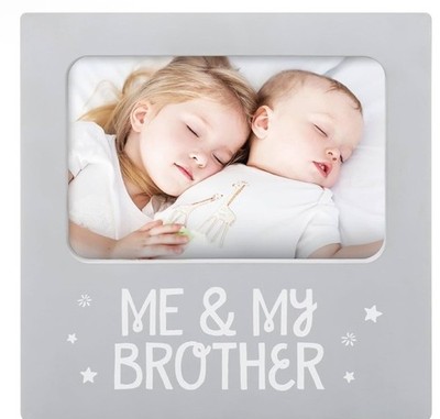 Tiny Ideas Me and My Brother Sentiment Keepsake Picture Frame NIB Sibling Gift