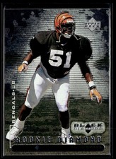 1998 Upper Deck Black Diamond Rookie Edition Takeo Spikes RC Cincinnati Bengals