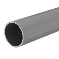 PVC Rigid Round Pipe 45.2mm ID 50mm OD 330mm Light Grey High Impact