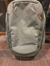 peak design 45l travel backpack and medium camera cube