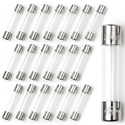 Chanzon(Pack of 20Pcs) UL Listed 6x30mm 6A 250V/125V 6 Amp Glass Cartridge... 
