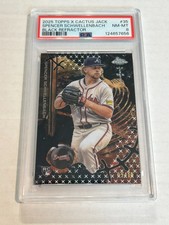 2025 TOPPS CHROME CACTUS JACK SPENCER SCHWELLENBACH 9/10 BLACK ROOKIE PSA 8 TN3
