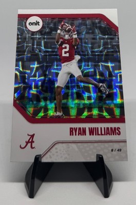 2025 Onit Athlete Alabama Ryan Williams Silver Foil Holo /49