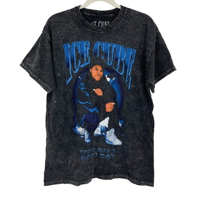 Officially Licensed Ice Cube Today Was A Good Day T-Shirt Black Acid Wash Large