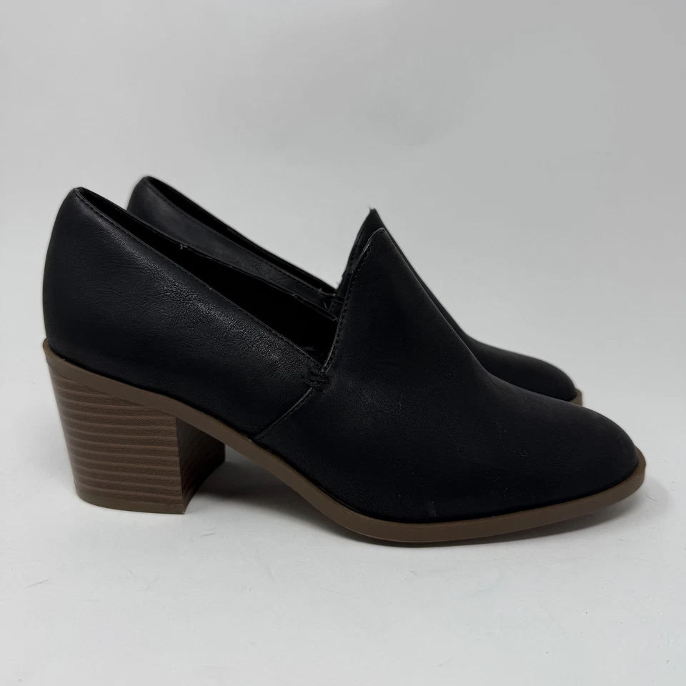 Style & Co Shoes Womens Size 9.5 Black Block Heel Loafers Slip On Work Dress - Image 2 of 4