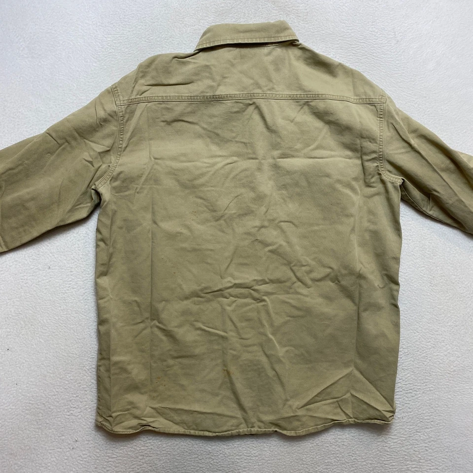 Camisa de trabajo Dickies FR manga larga abotonada color caqui tostado resistente al fuego para hombre XL Foto 4 de 4