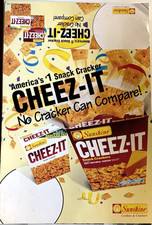 Vintage Sunshine Biscuit Cheez-it 12 x 18 Dis...