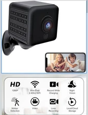 ⭐️ Mini Camera Wifi Home Security Cam Full HD 1080P Night Vision Audio Video ⭐️